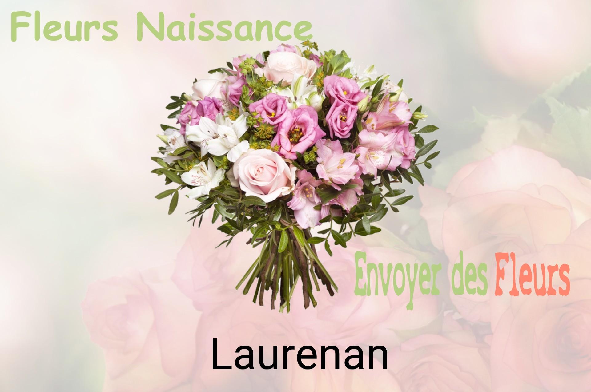 Bouquet de fleurs de naissance livré à Laurenan